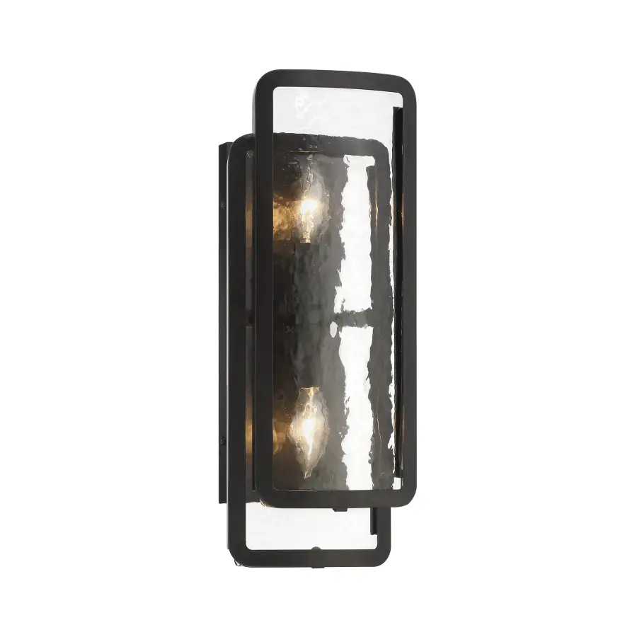 Modern Wall Sconce with Distinctive Textured Glass - Image 5