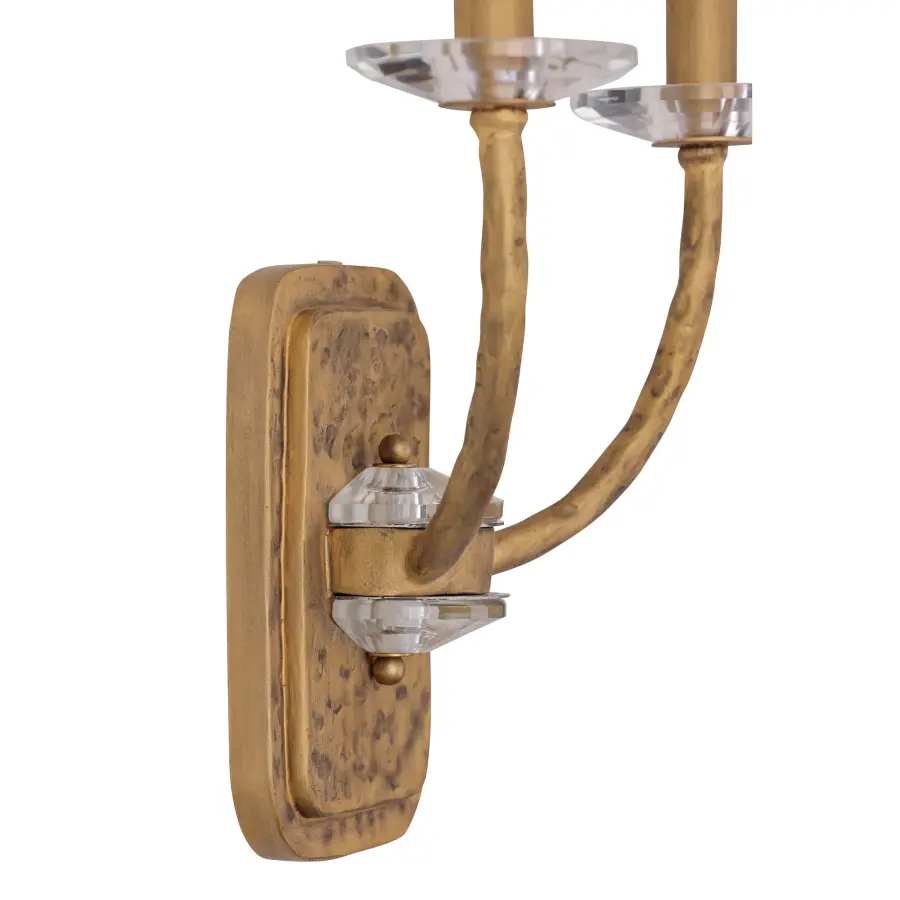 Atella 2-Light Wall Sconce in Ashen Gold - Image 3
