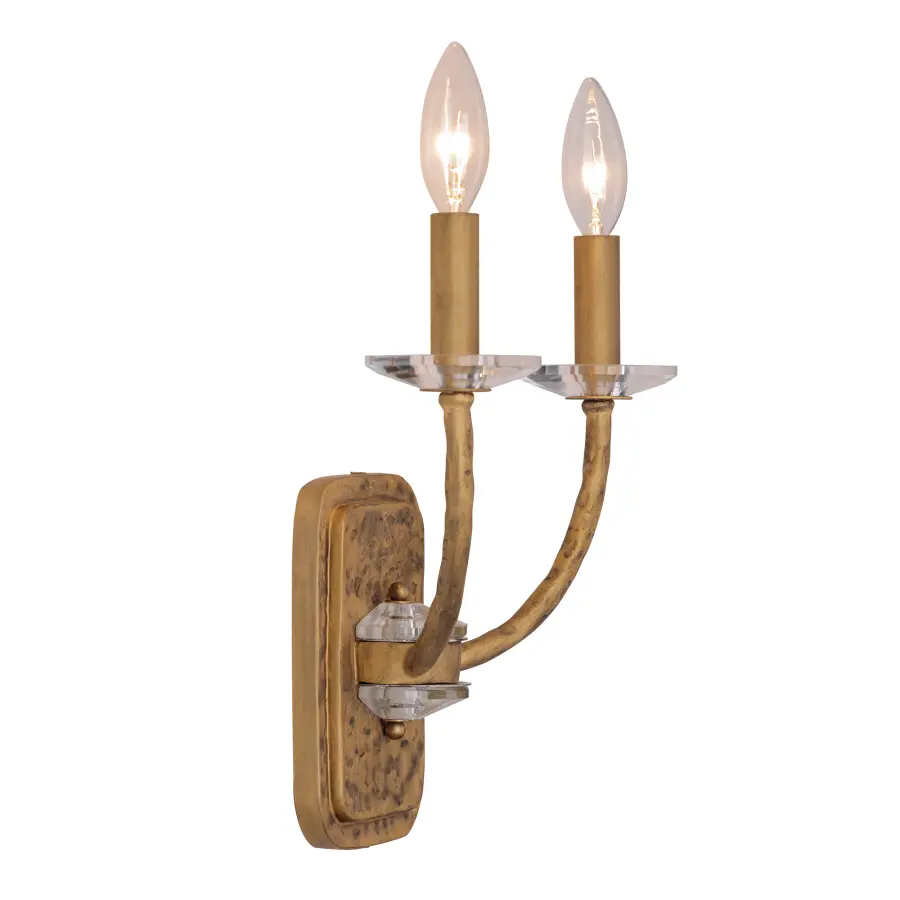Atella 2-Light Wall Sconce in Ashen Gold - Image 4