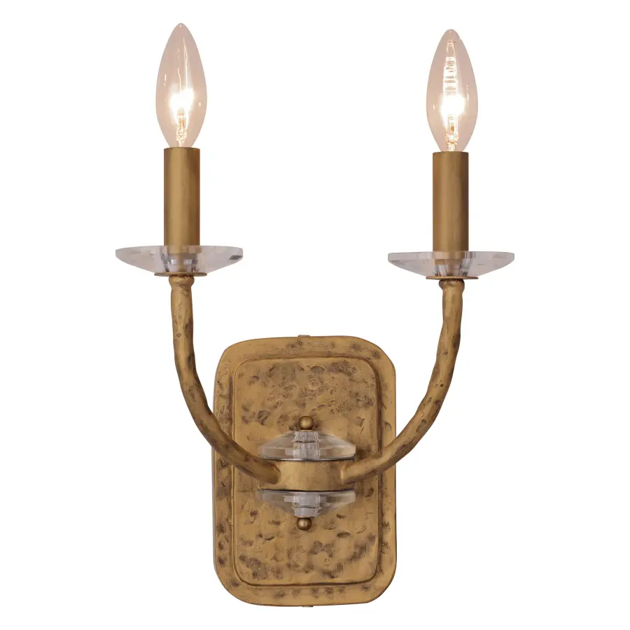 Atella 2-Light Wall Sconce in Ashen Gold - Image 5