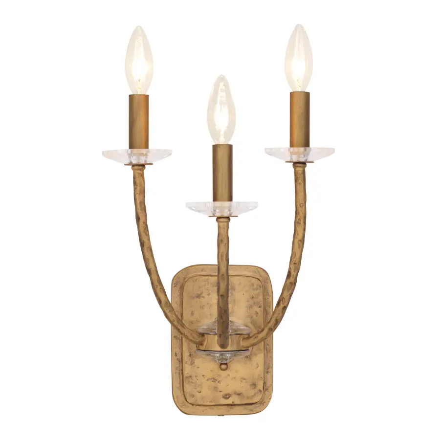 Atella 3-Light Wall Sconce in Ashen Gold - Image 1