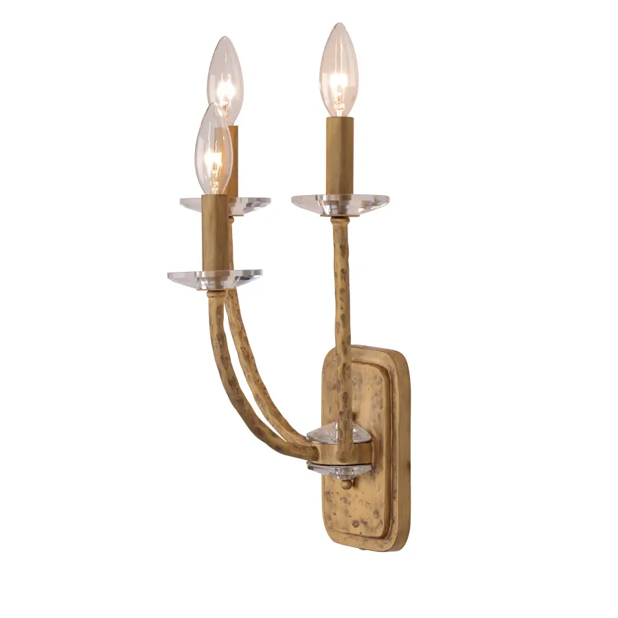Atella 3-Light Wall Sconce in Ashen Gold - Image 4