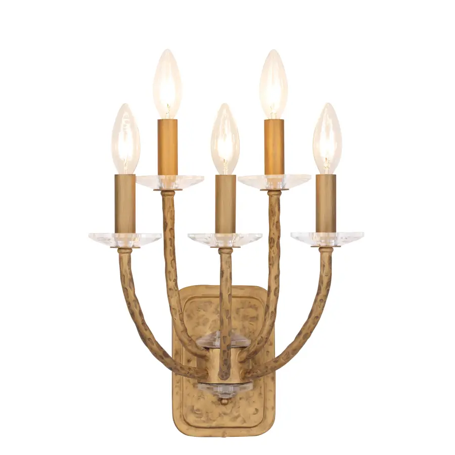 Atella 5-Light Wall Sconce in Ashen Gold - Image 1