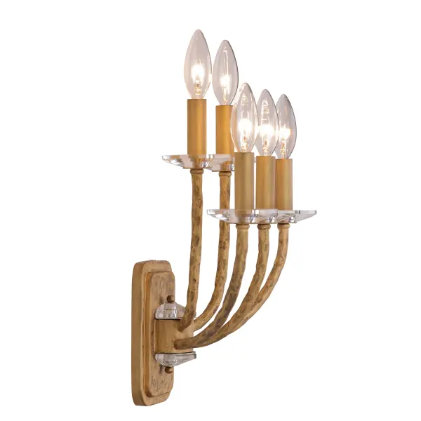 Atella 5-Light Wall Sconce in Ashen Gold - Image 4