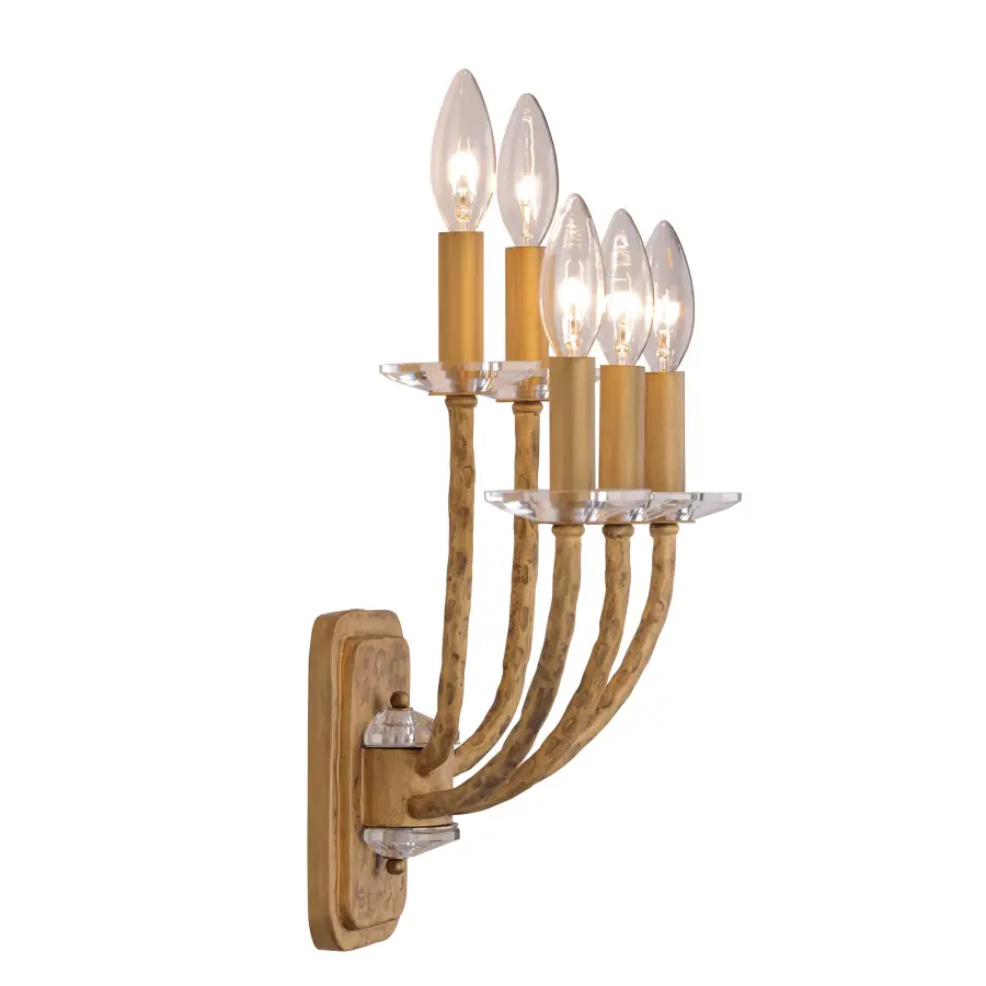 Atella 5-Light Wall Sconce in Ashen Gold - Image 4