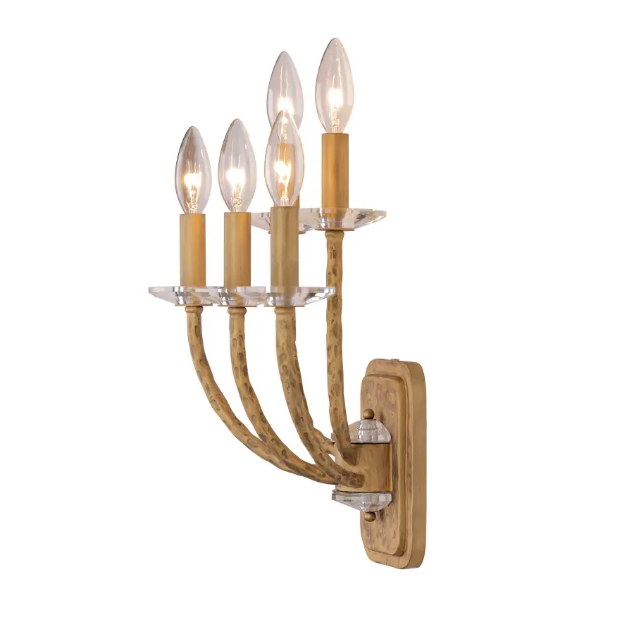 Atella 5-Light Wall Sconce in Ashen Gold - Image 5