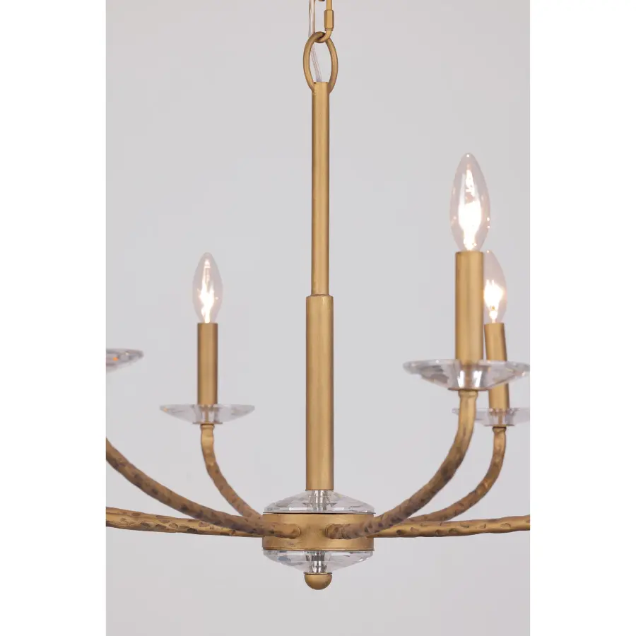 Atella 8-Light Chandelier in Ashen Gold - Image 4