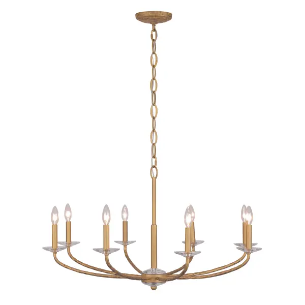 Atella 8-Light Chandelier in Ashen Gold - Image 5