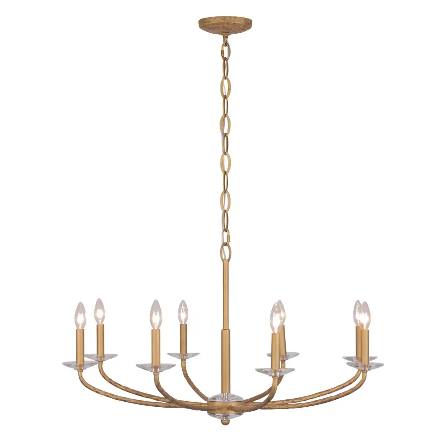Atella 8-Light Chandelier in Ashen Gold - Image 5