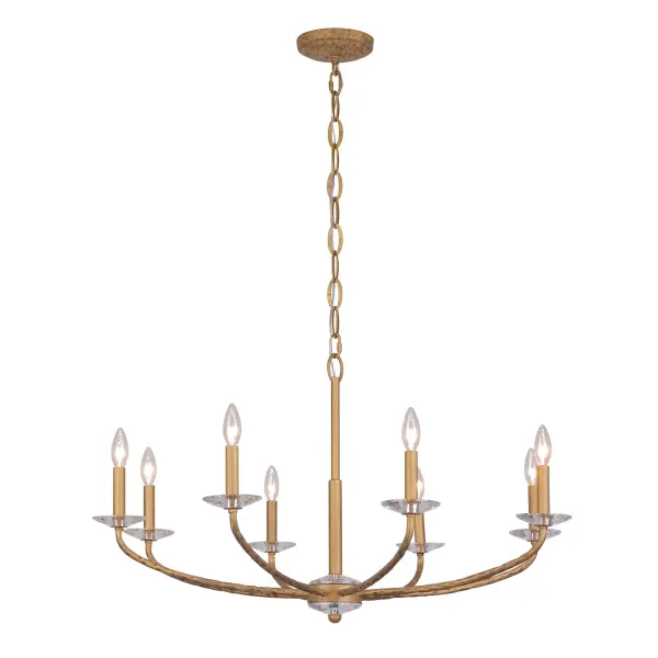 Atella 8-Light Chandelier in Ashen Gold - Image 6