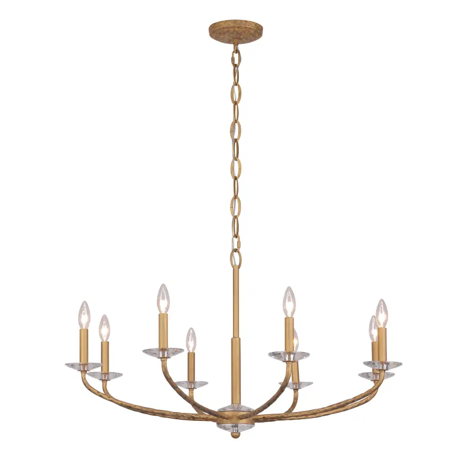Atella 8-Light Chandelier in Ashen Gold - Image 6