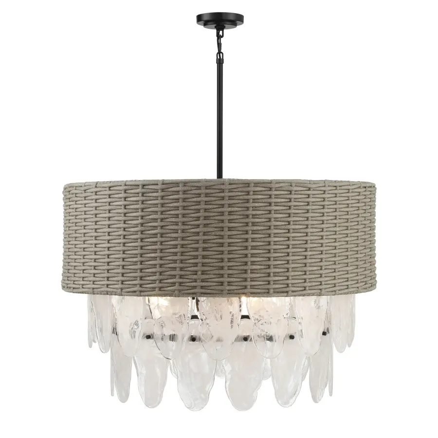 Breakers Isle 9-Light Pendant in Coal Black - Image 2