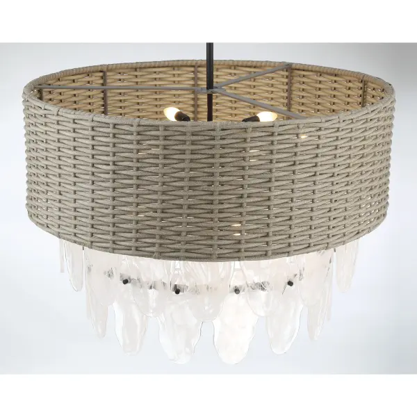 Breakers Isle 9-Light Pendant in Coal Black - Image 3