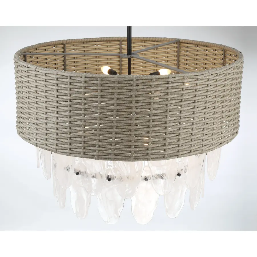 Breakers Isle 9-Light Pendant in Coal Black - Image 3