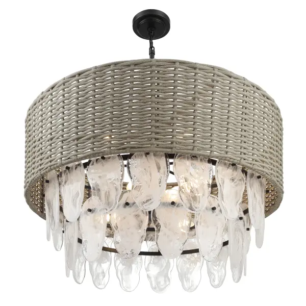 Breakers Isle 9-Light Pendant in Coal Black - Image 4