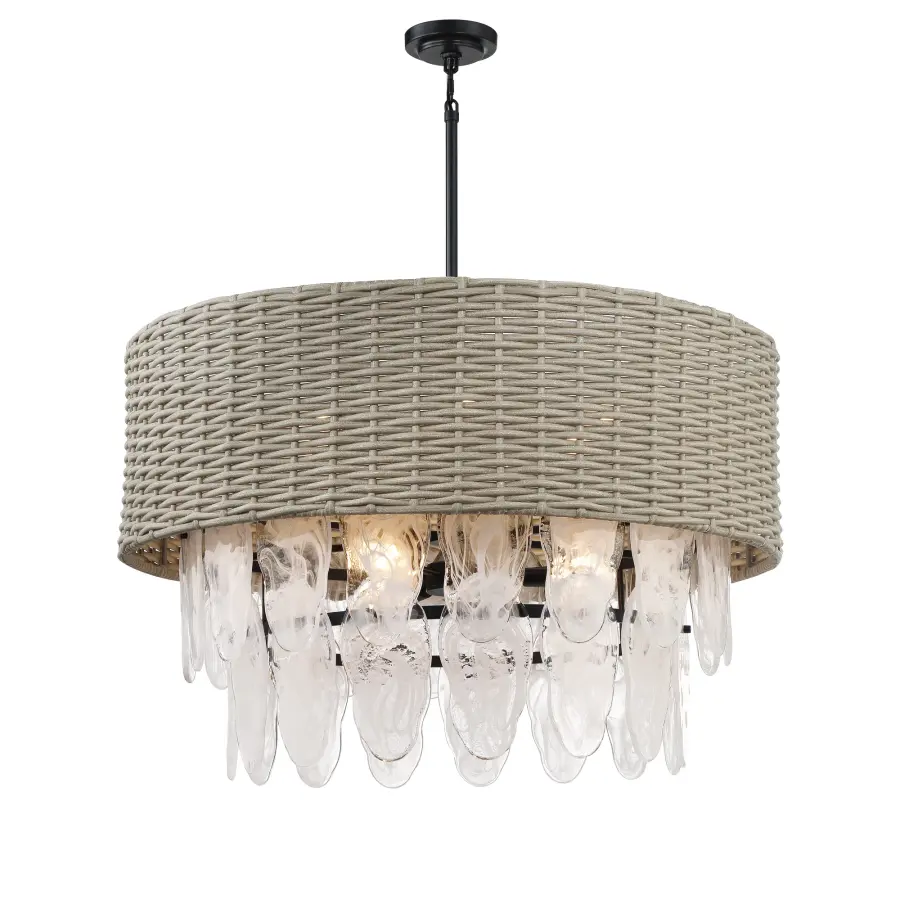 Breakers Isle 9-Light Pendant in Coal Black - Image 5
