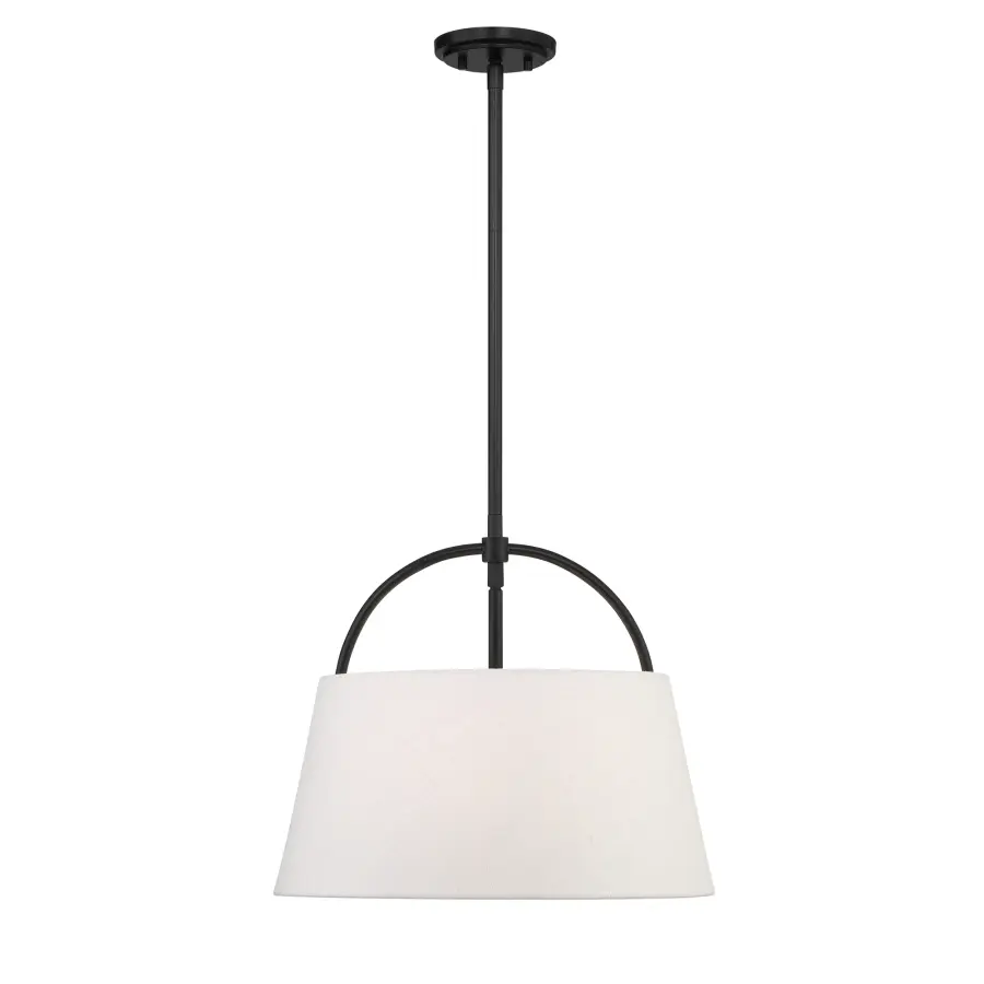 Headington 3-Light Pendant in Coal Black - Image 2
