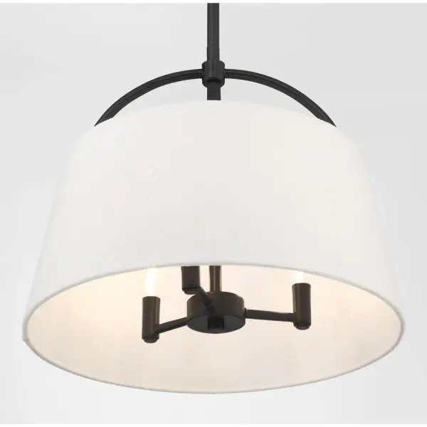 Headington 3-Light Pendant in Coal Black - Image 3