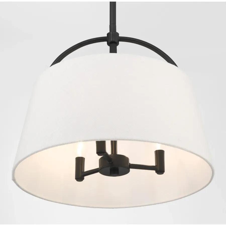 Headington 3-Light Pendant in Coal Black - Image 3