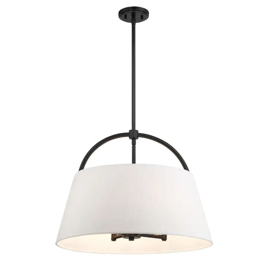 Headington 4-Light Pendant in Coal Black - Image 1