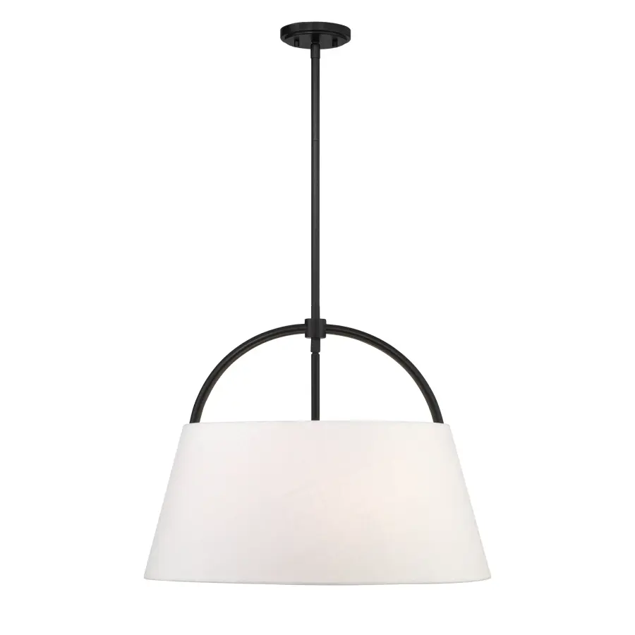 Headington 4-Light Pendant in Coal Black - Image 2