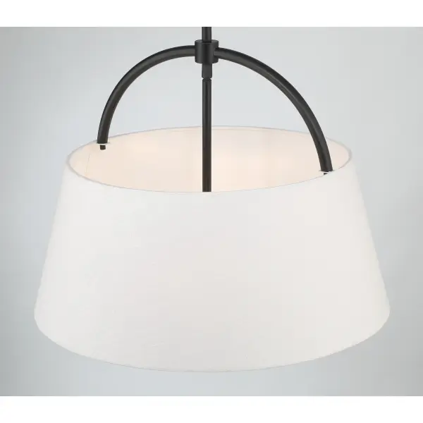 Headington 4-Light Pendant in Coal Black - Image 3