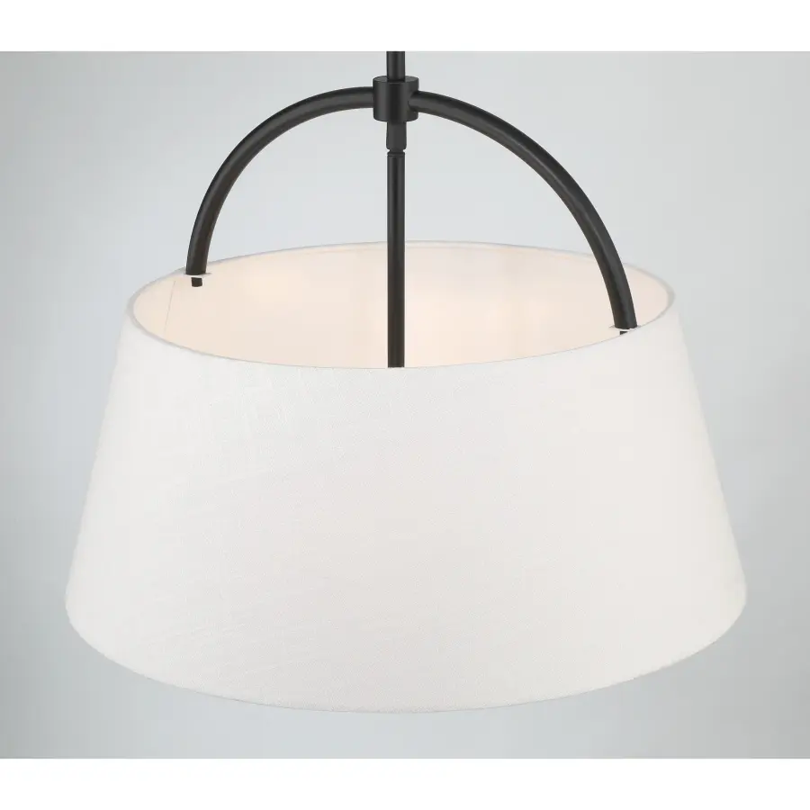 Headington 4-Light Pendant in Coal Black - Image 3