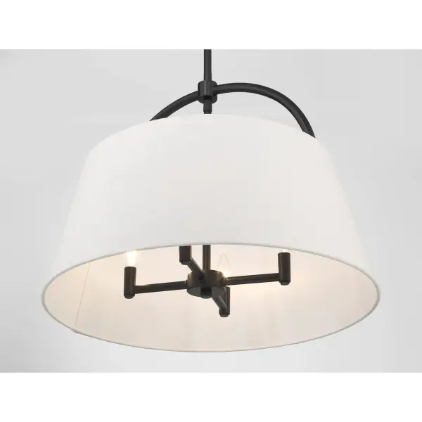 Headington 4-Light Pendant in Coal Black - Image 4