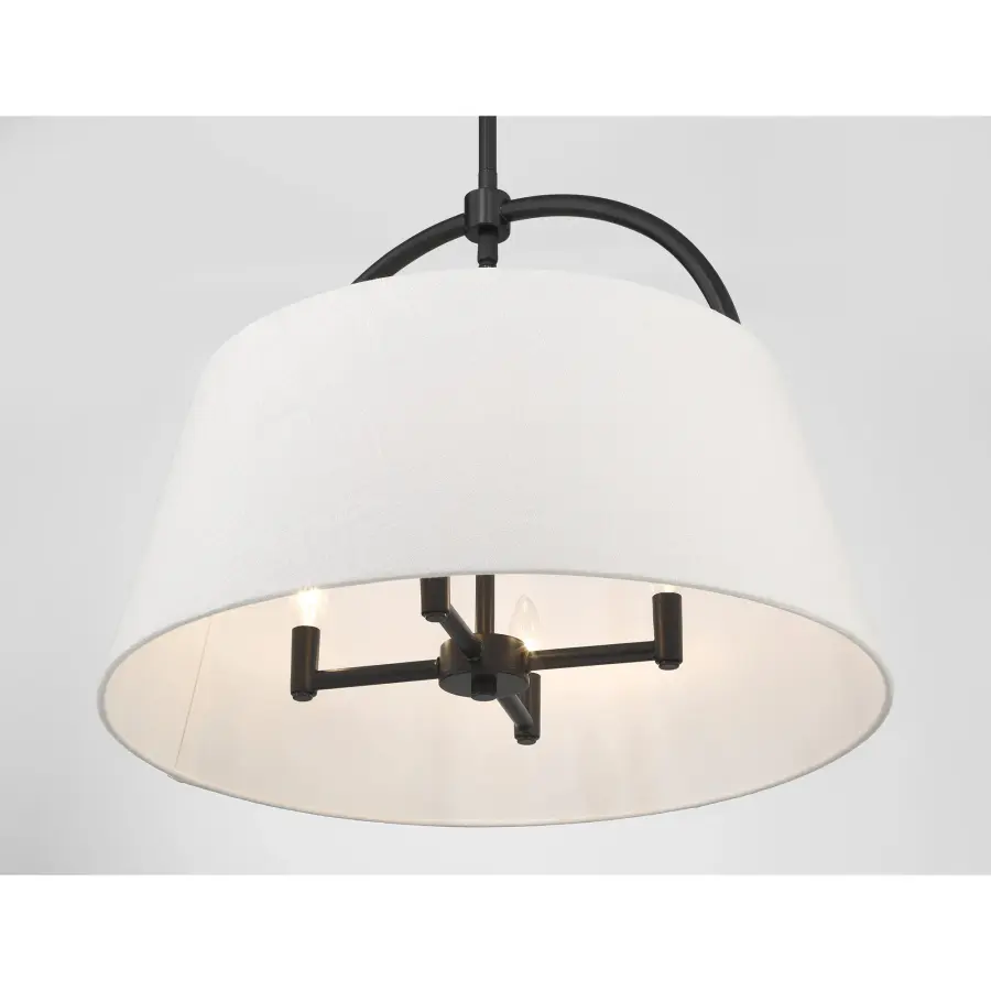 Headington 4-Light Pendant in Coal Black - Image 4