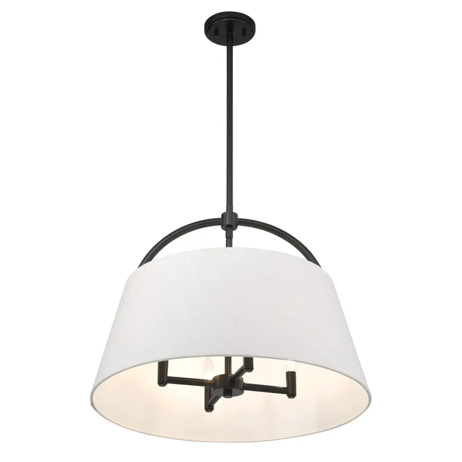 Headington 4-Light Pendant in Coal Black - Image 5