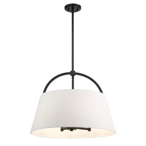 Headington 4-Light Pendant in Coal Black - Image 6