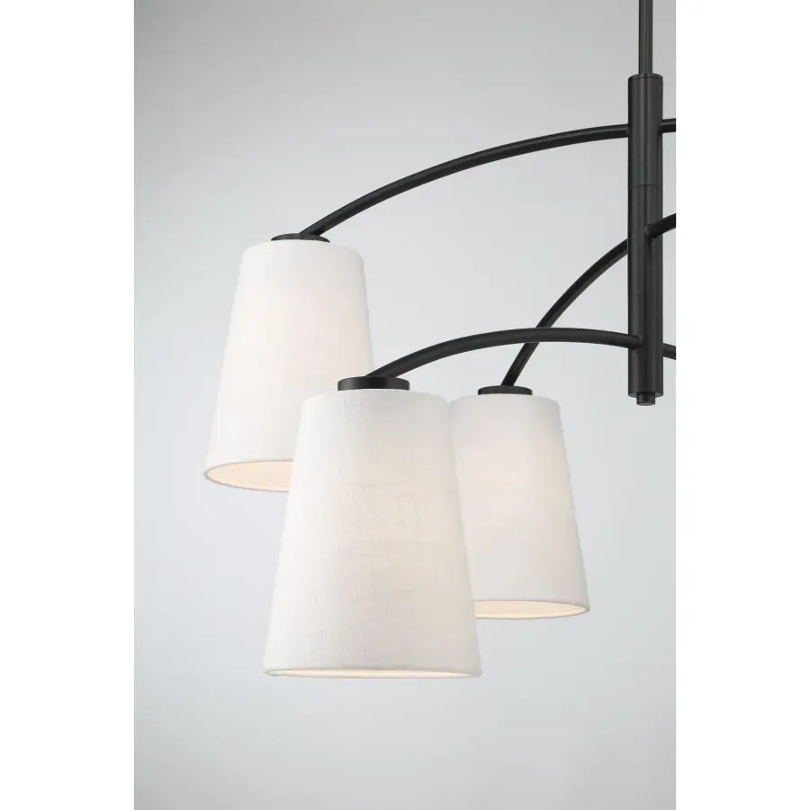 Headington 6-Light Chandelier in Coal Black - Image 3