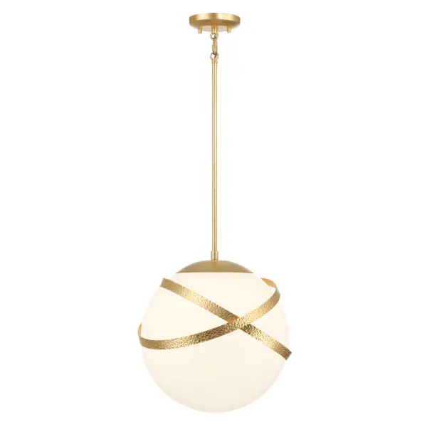 Batignolles 1-Light Pendant in Spring Gold Leaf - Image 1