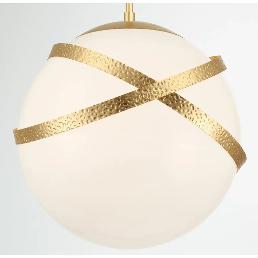 Batignolles 1-Light Pendant in Spring Gold Leaf - Image 3