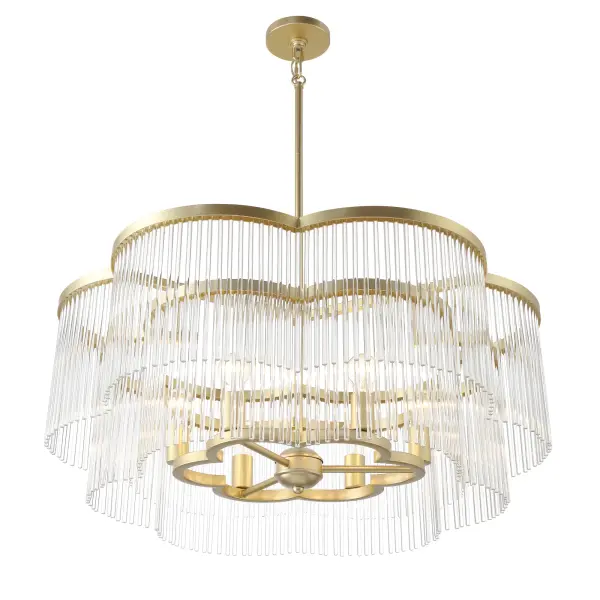 Azura 6-Light Pendant in Heirloom Brass - Image 3