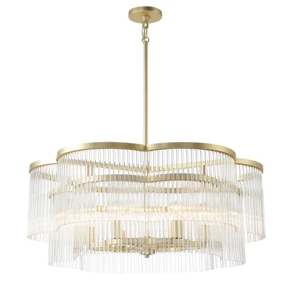 Azura 6-Light Pendant in Heirloom Brass - Image 4