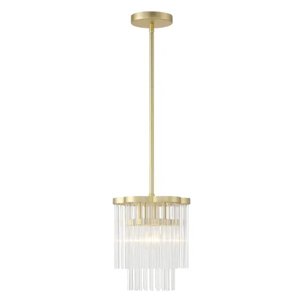 Azura 1 Light Mini Pendant in Heirloom Brass - Image 2