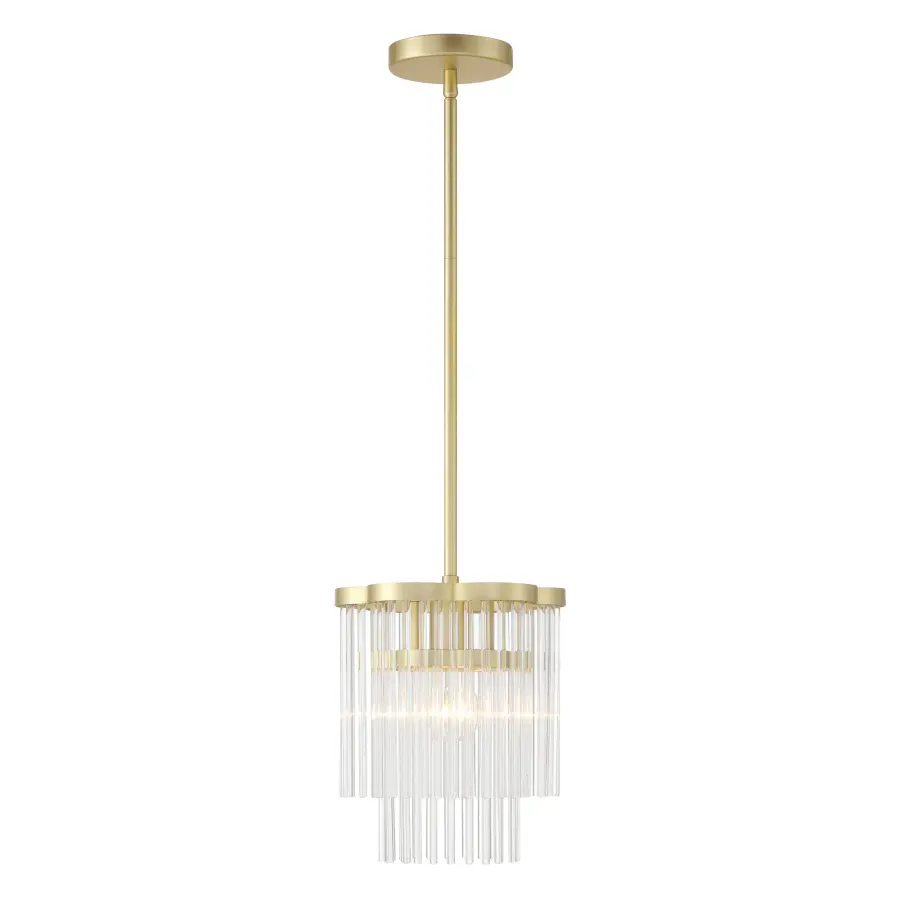 Azura 1 Light Mini Pendant in Heirloom Brass - Image 2