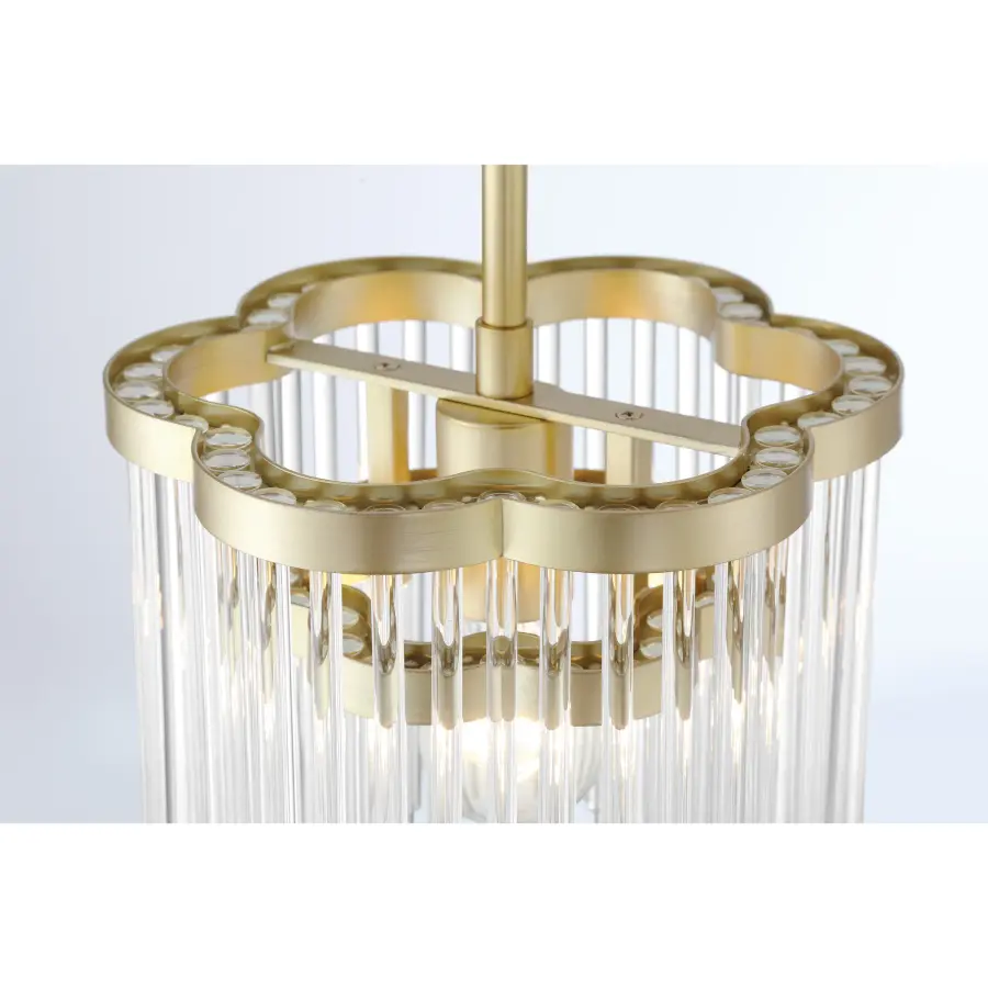 Azura 1 Light Mini Pendant in Heirloom Brass - Image 3