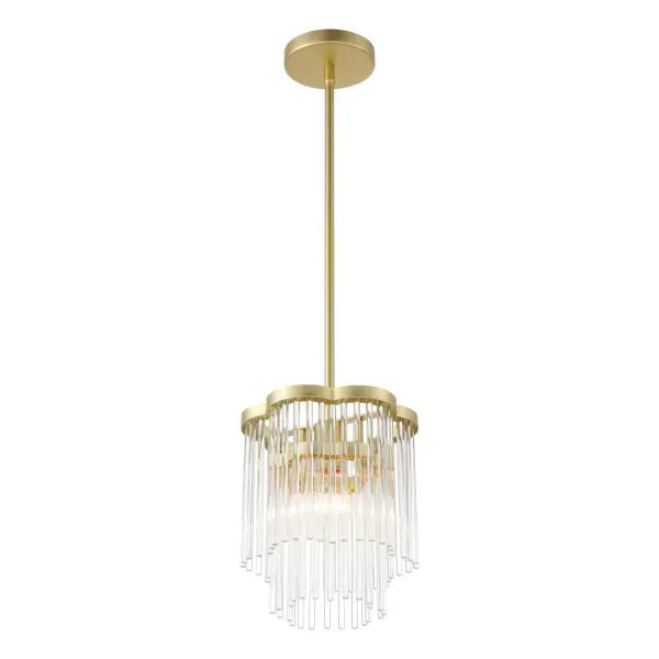 Azura 1 Light Mini Pendant in Heirloom Brass - Image 4