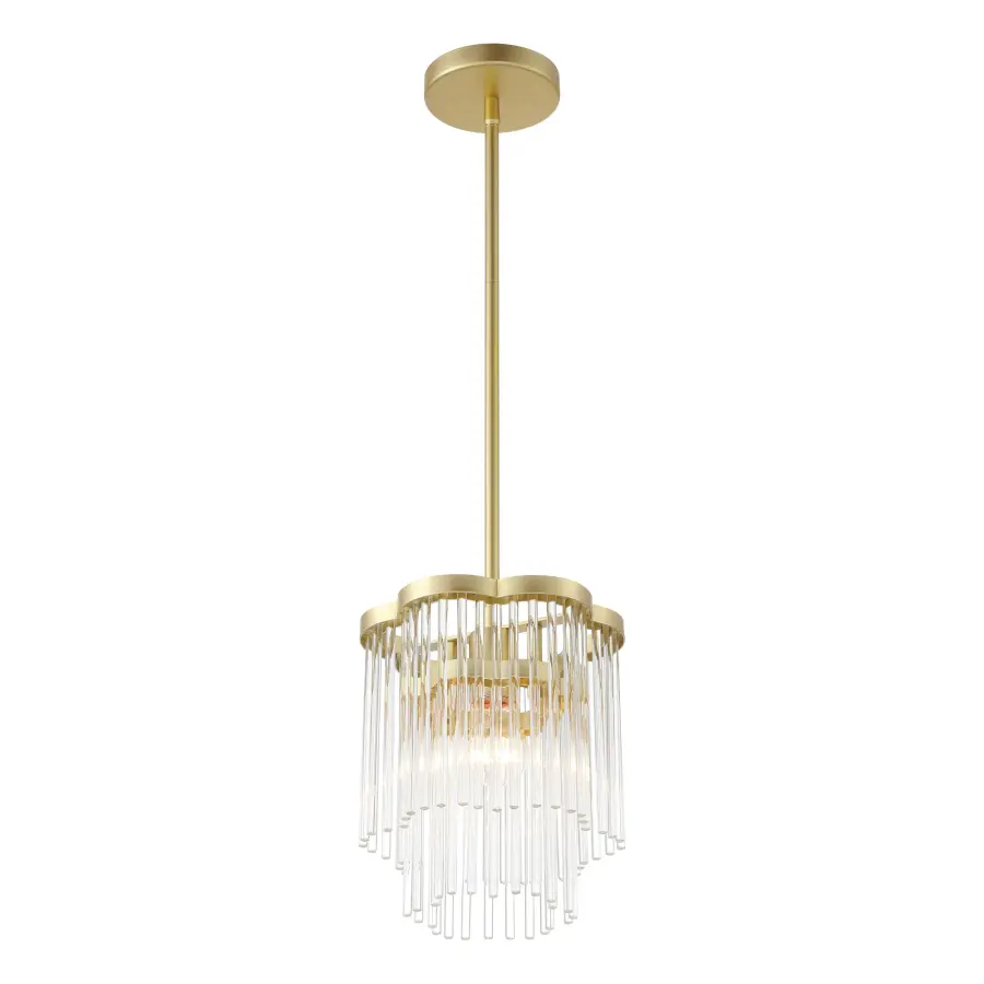 Azura 1 Light Mini Pendant in Heirloom Brass - Image 4