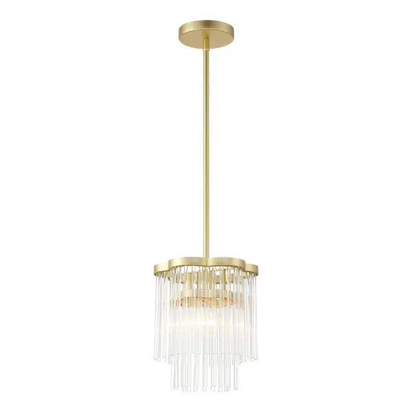 Azura 1 Light Mini Pendant in Heirloom Brass - Image 5