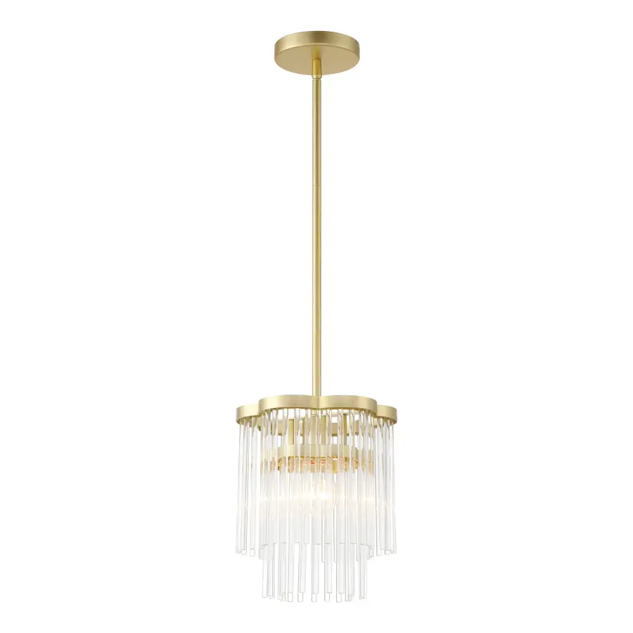 Azura 1 Light Mini Pendant in Heirloom Brass - Image 5