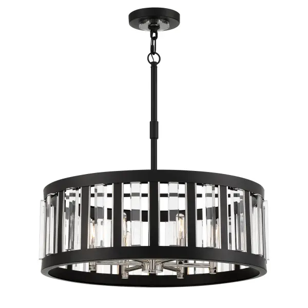 Majestic Splendor 6-Light Pendant in Sand Coal and Polished Nickel - Image 1