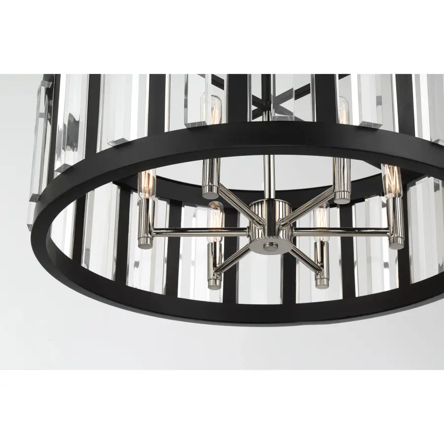 Majestic Splendor 6-Light Pendant in Sand Coal and Polished Nickel - Image 3