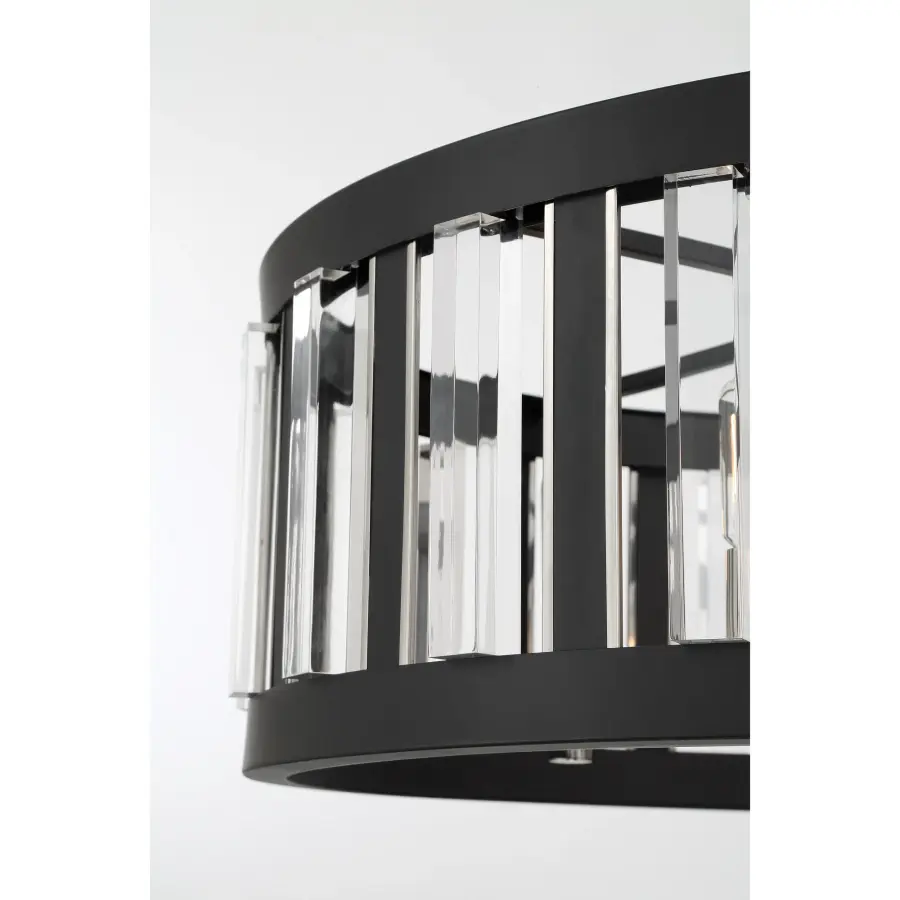 Majestic Splendor 6-Light Pendant in Sand Coal and Polished Nickel - Image 4