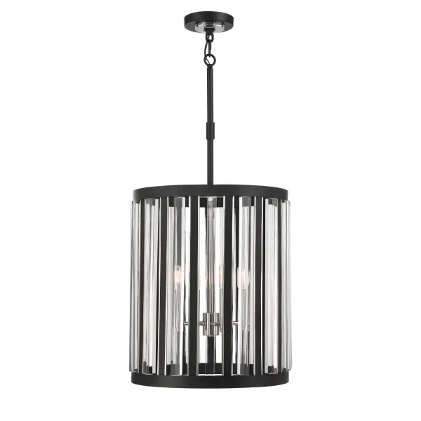 Majestic Splendor 4-Light Pendant in Sand Coal and Polished Nickel - Image 2