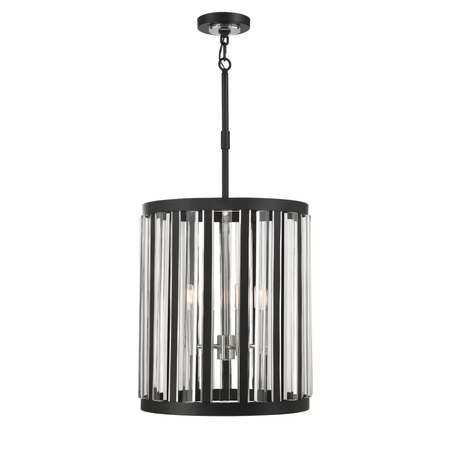 Majestic Splendor 4-Light Pendant in Sand Coal and Polished Nickel - Image 2