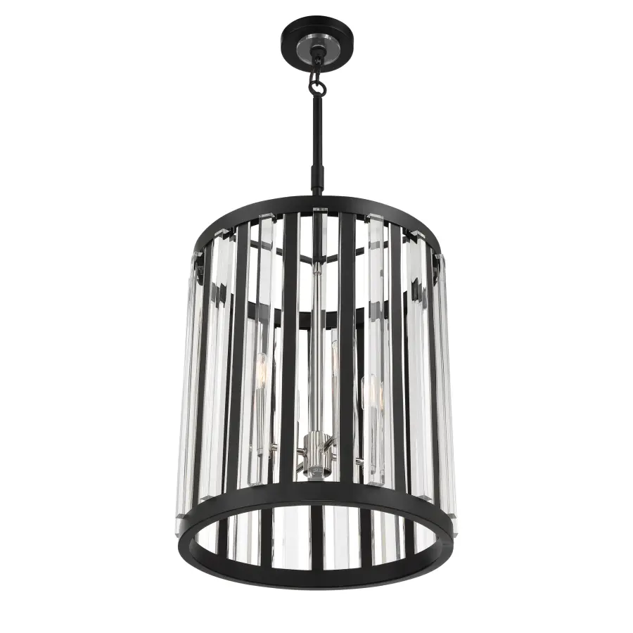 Majestic Splendor 4-Light Pendant in Sand Coal and Polished Nickel - Image 5