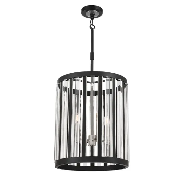 Majestic Splendor 4-Light Pendant in Sand Coal and Polished Nickel - Image 6